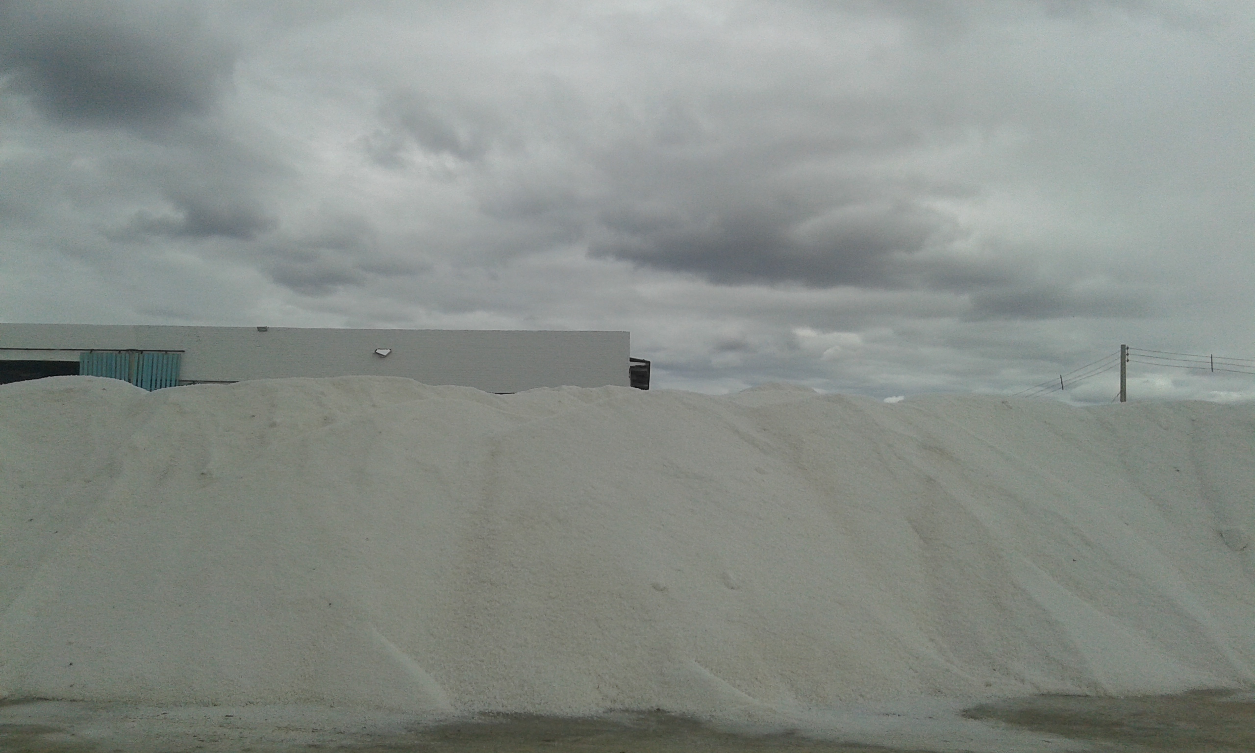 Le sel minéral obtenu à Areia Branca . (Crédit photo: Fabio Santana).